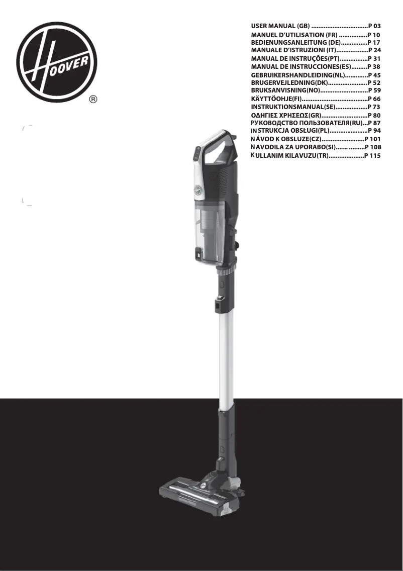 Page n°1 - Manuel utilisateur Hoover H-FREE 500 PLUS HF522SFP 011