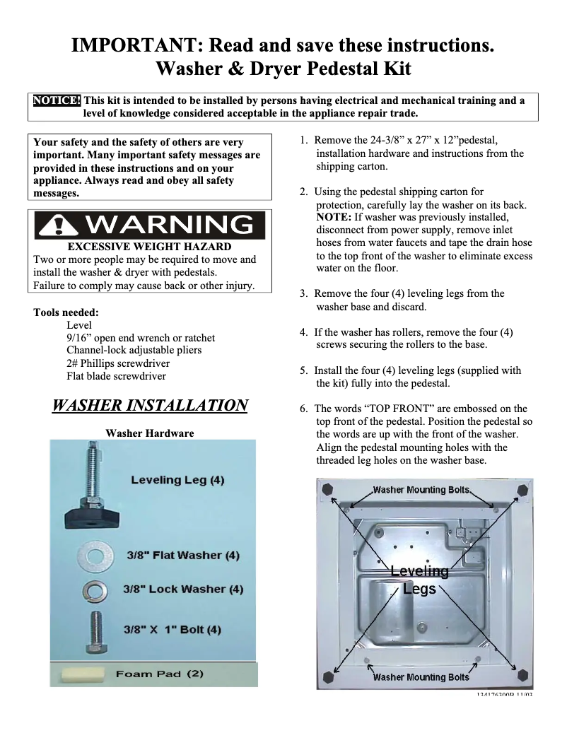 Page 1 de la notice Manuel utilisateur GE FPDW1