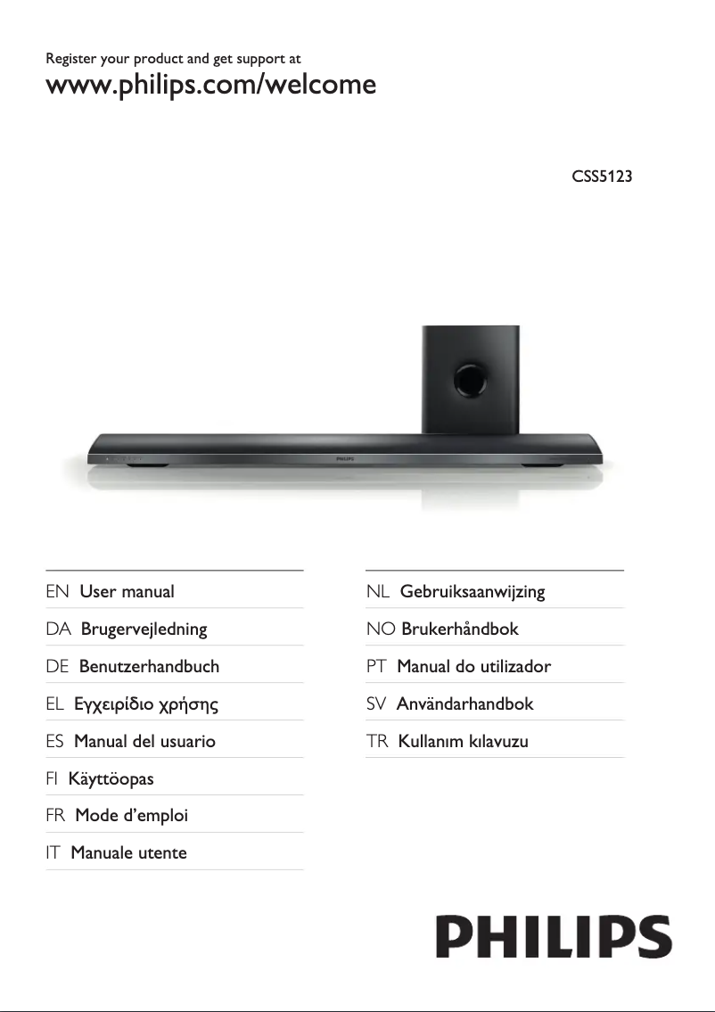 Image de la première page du manuel de l'appareil CSS5123