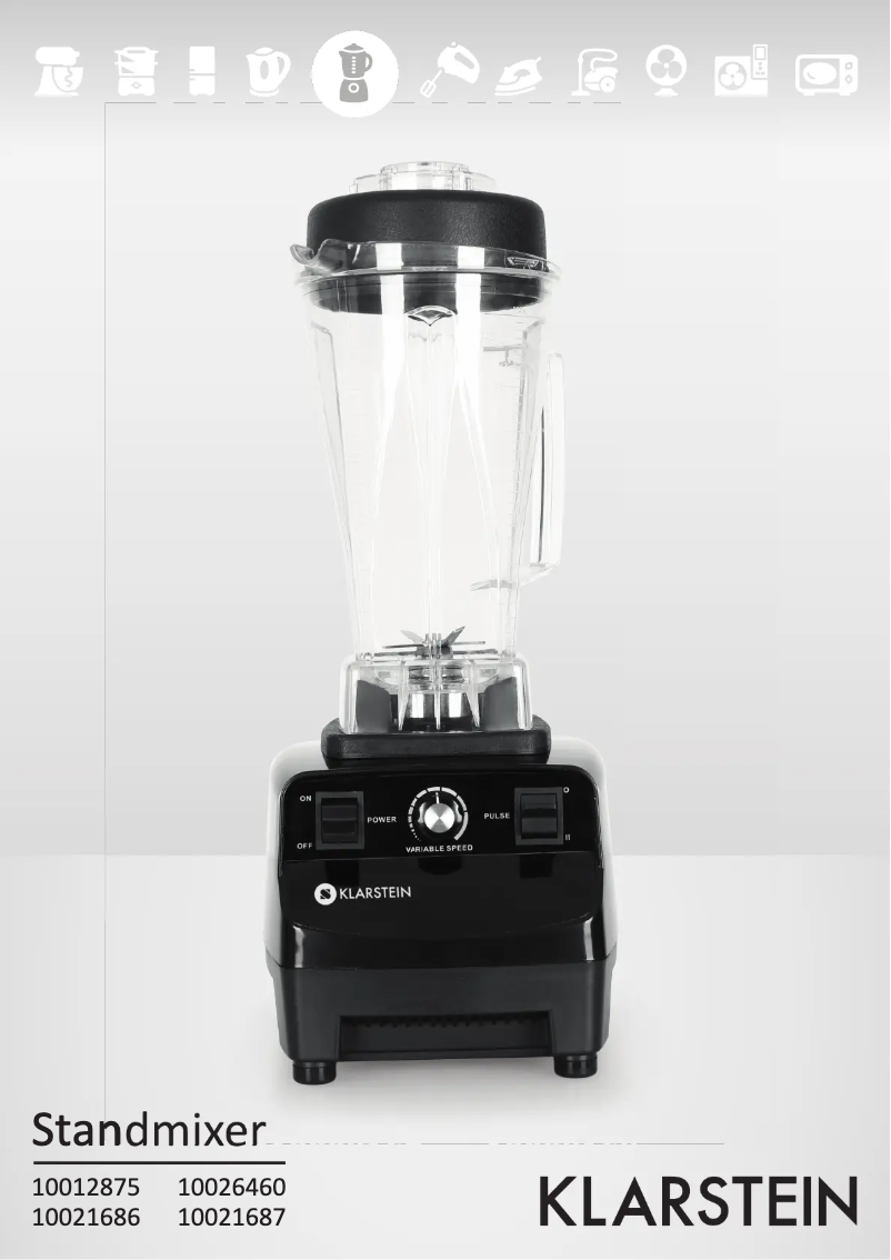 Page n°1 - Manuel utilisateur Klarstein 10012875