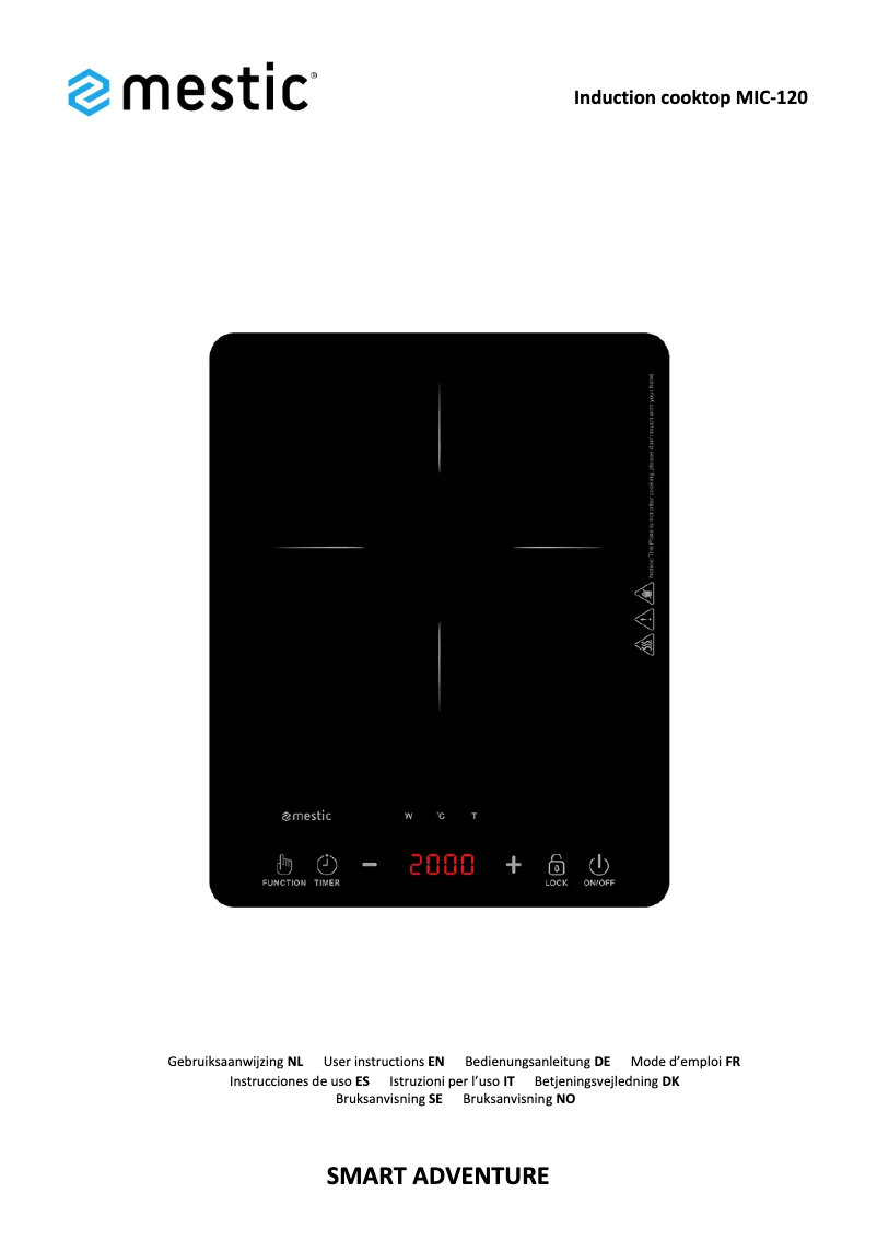 Page 1 de la notice Manuel utilisateur Mestic MIC-120