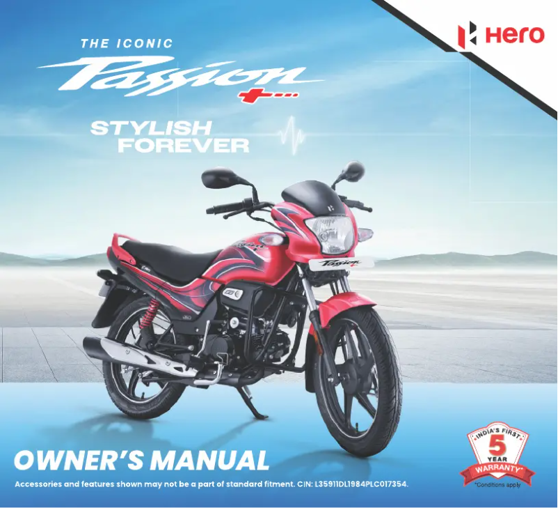 Page 1 de la notice Manuel utilisateur Hero Passion+ (2023)