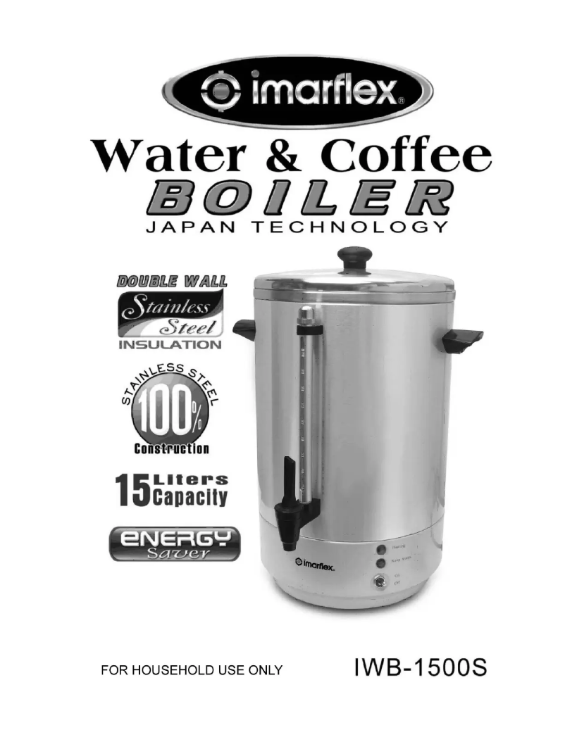 Page 1 de la notice Manuel utilisateur Imarflex IWB-1500S