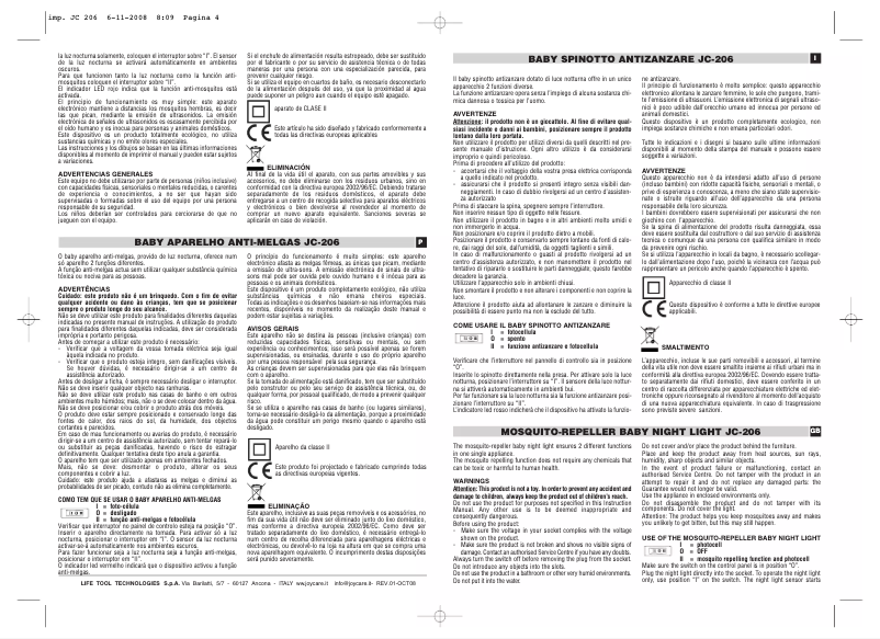 Página 1 del manual Manual de usuario Joycare JC-206