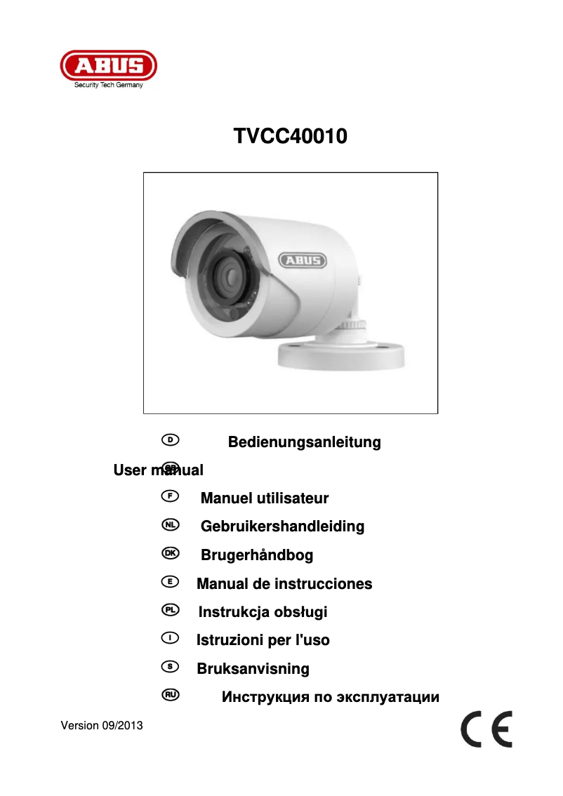 Image de la première page du manuel de l'appareil TVCC40010