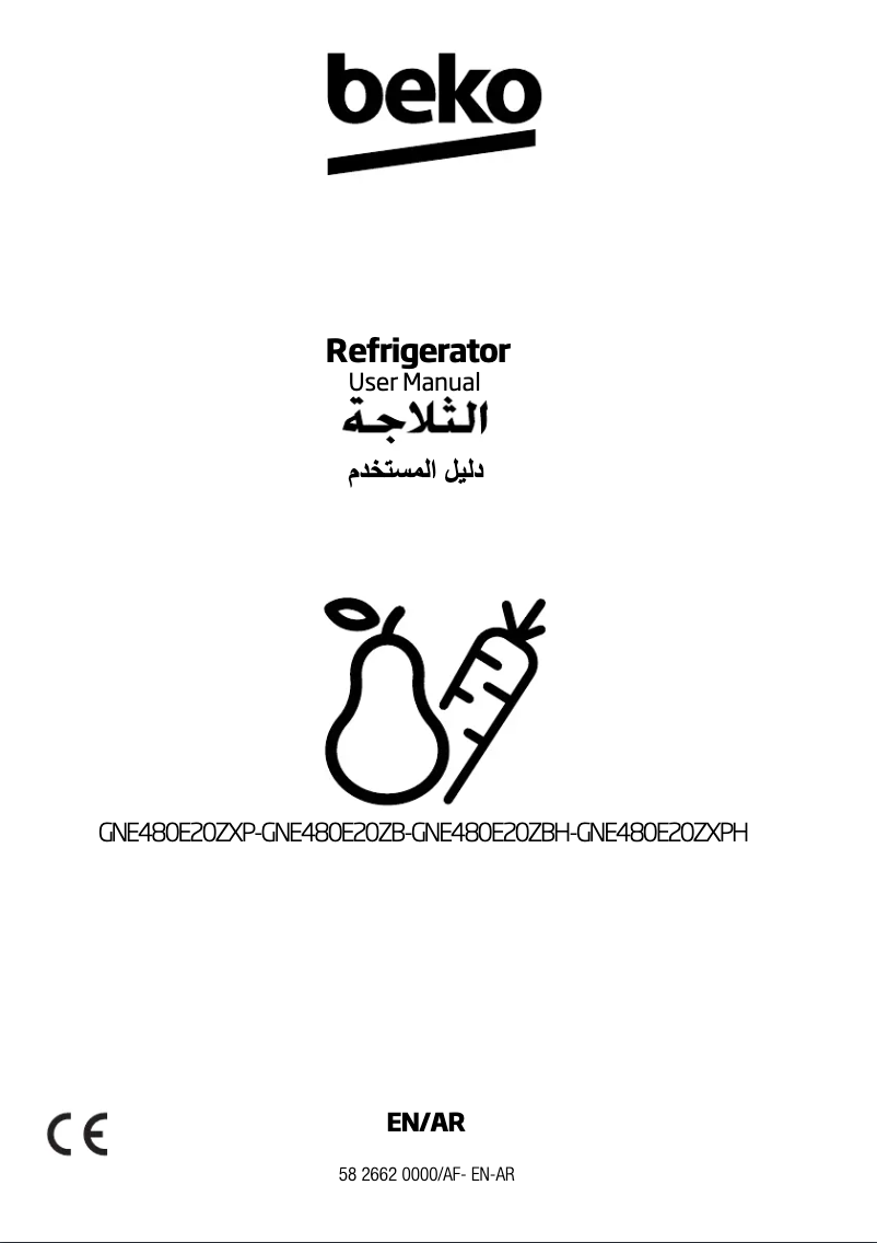 Image de la première page du manuel de l'appareil GNE480E20ZB