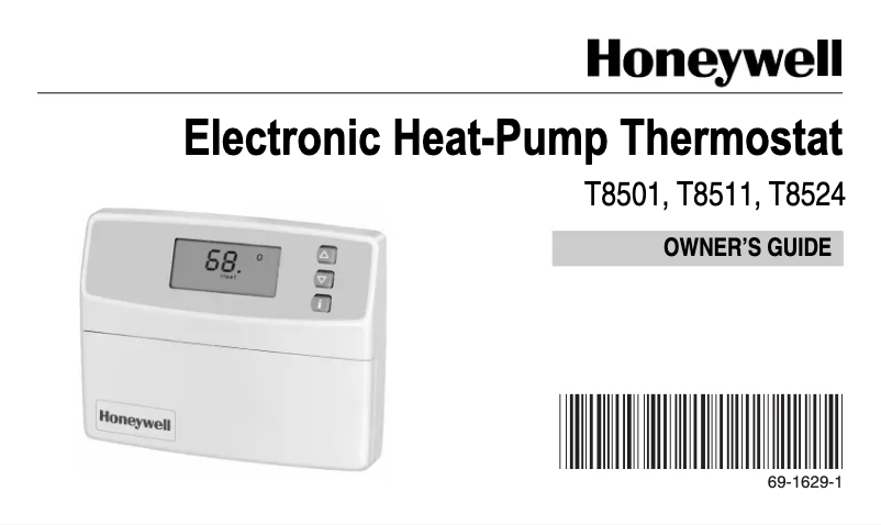 Página 1 del manual Manual de usuario Honeywell T8501