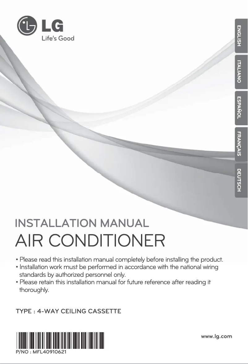 Page 1 de la notice Guide d'installation LG UT36H