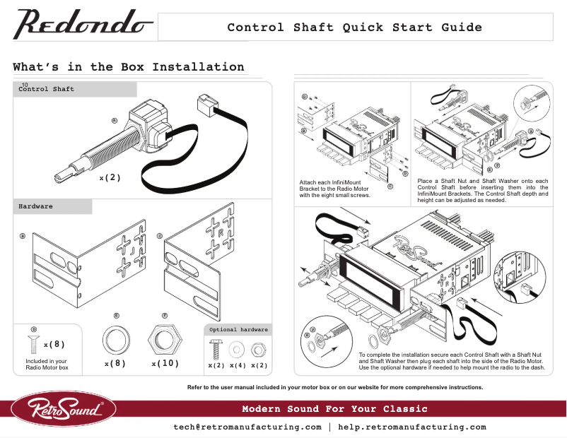 Page n°1 - Manuel utilisateur RetroSound Redondo RS