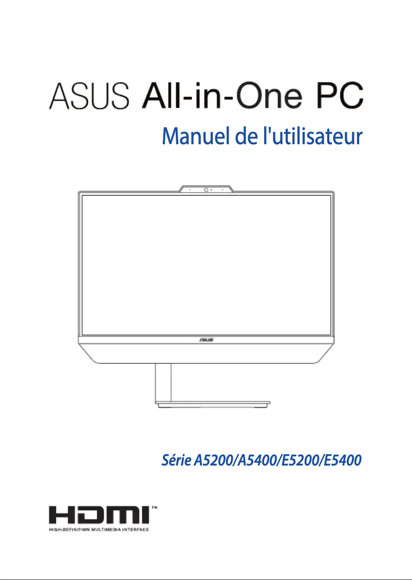 Page n°1 - Manuel utilisateur Asus Zen AiO A5400