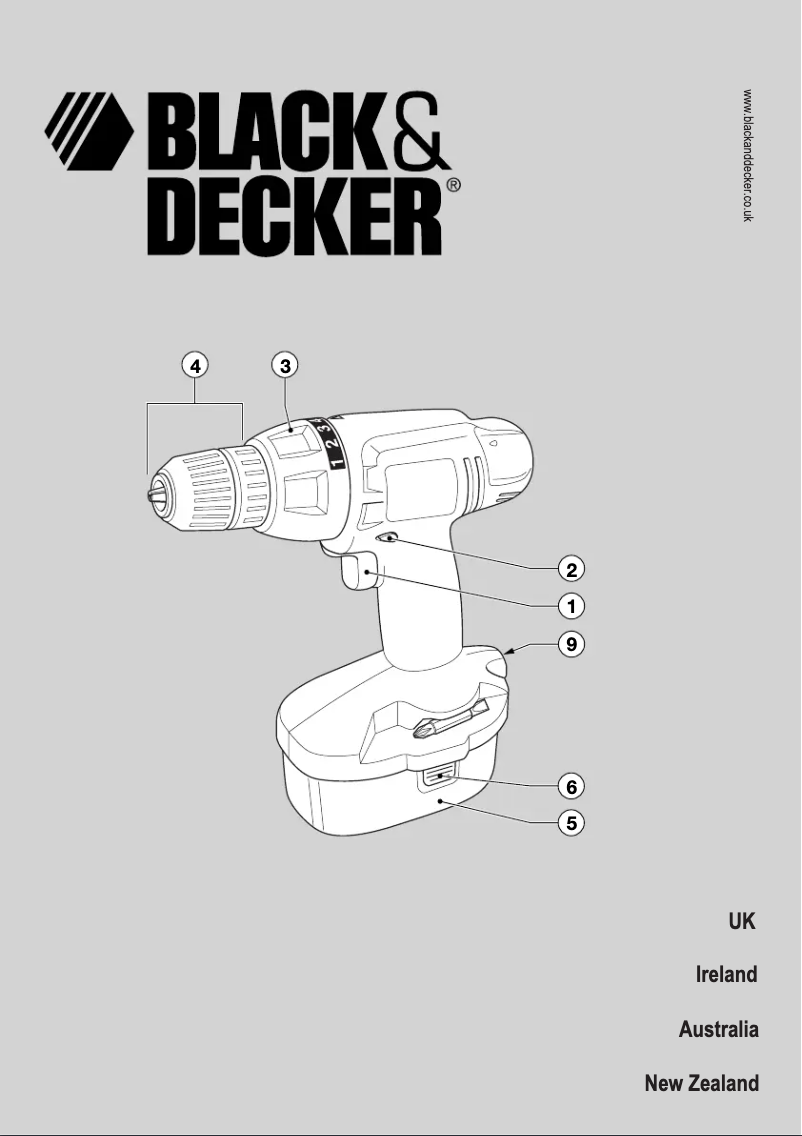 Page n°1 - Manuel utilisateur Black & Decker CD112C