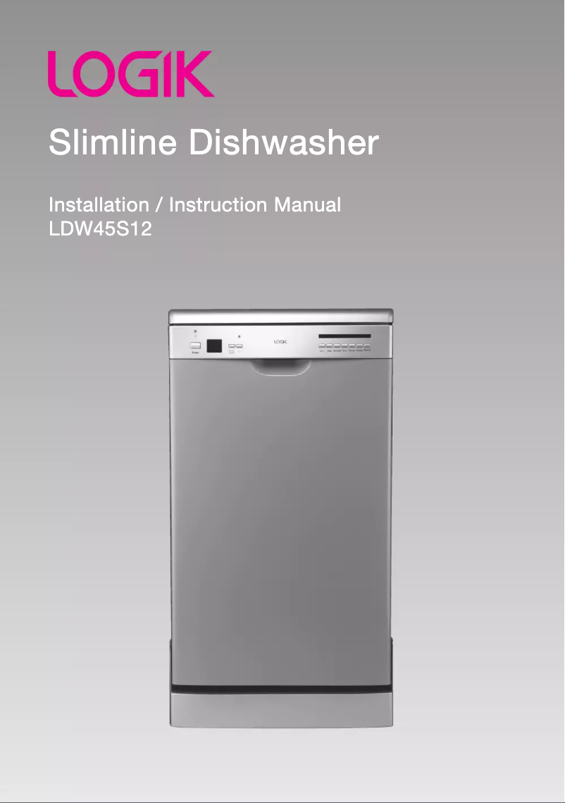Page 1 de la notice Manuel utilisateur Logik LDW45S12