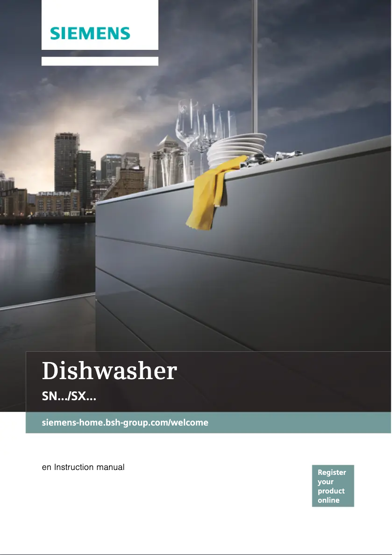 Page n°1 - Manuel d'utilisation et d'entretien Siemens SN236W07IE