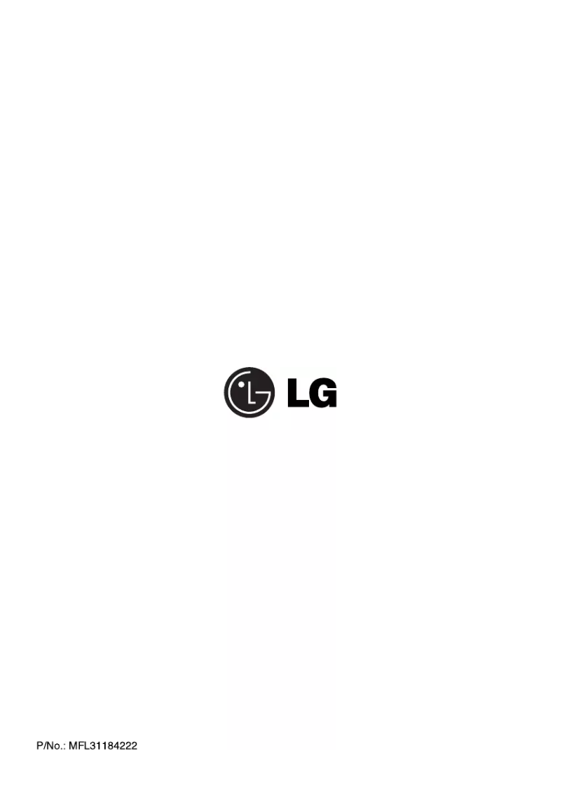 Page n°1 - Manuel utilisateur LG WD-14485T