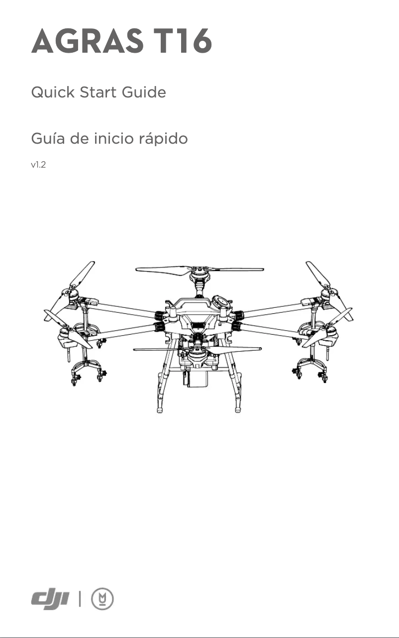 Image de la première page du manuel de l'appareil Agras T16