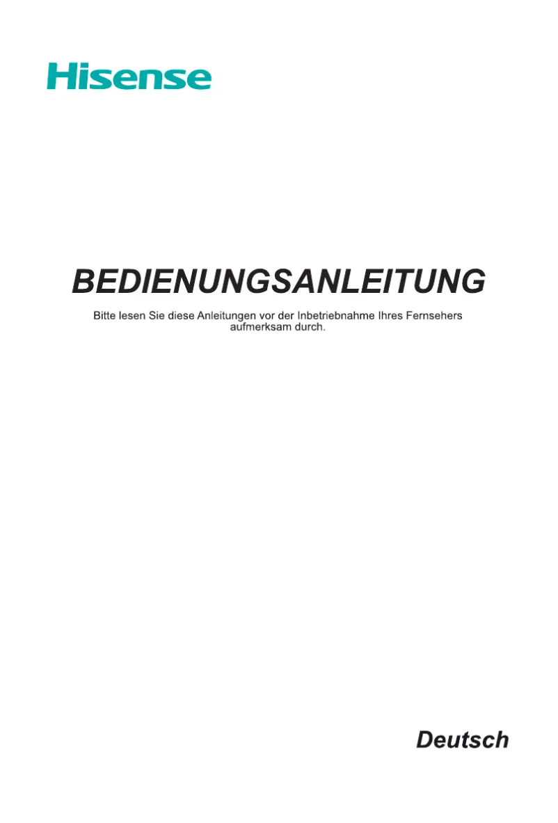 Page 1 de la notice Manuel utilisateur Hisense H43N5705