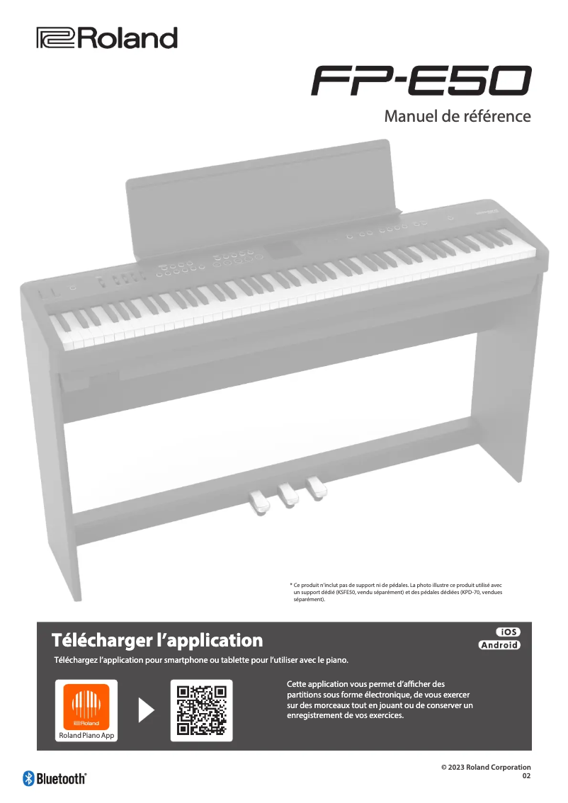 Imagen de la primera página del manual del dispositivo FP-E50
