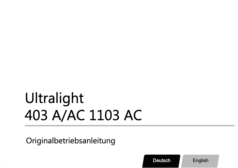 Página 1 del manual Manual de usuario Torqeedo Ultralight 403 A