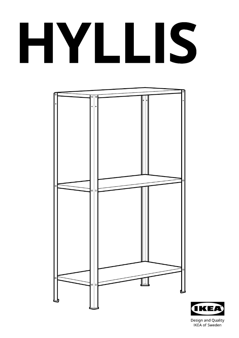 Página 1 del manual Manual de usuario Ikea HYLLIS 104.283.27