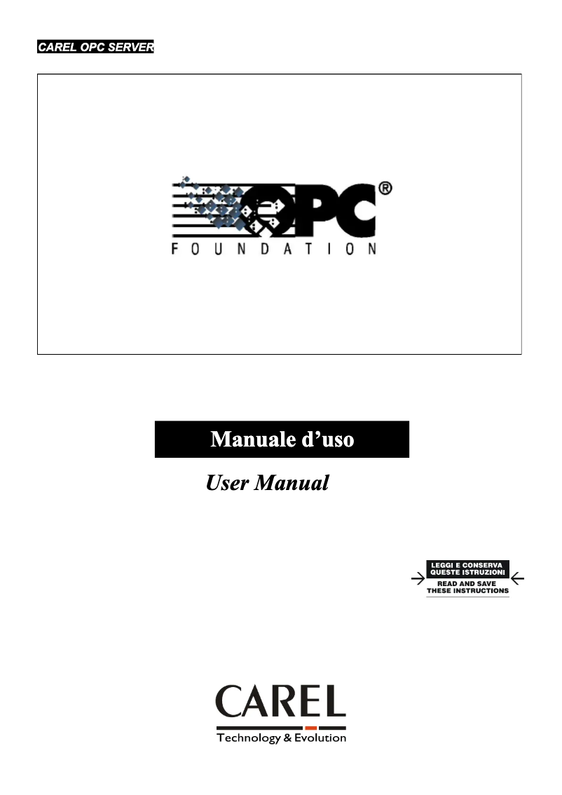 Imagen de la primera página del manual del dispositivo RS485