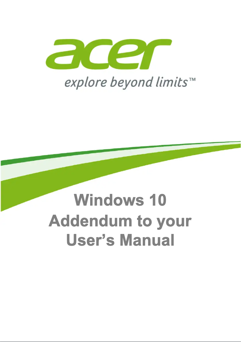 Page n°1 - Manuel utilisateur Acer Aspire One AO1