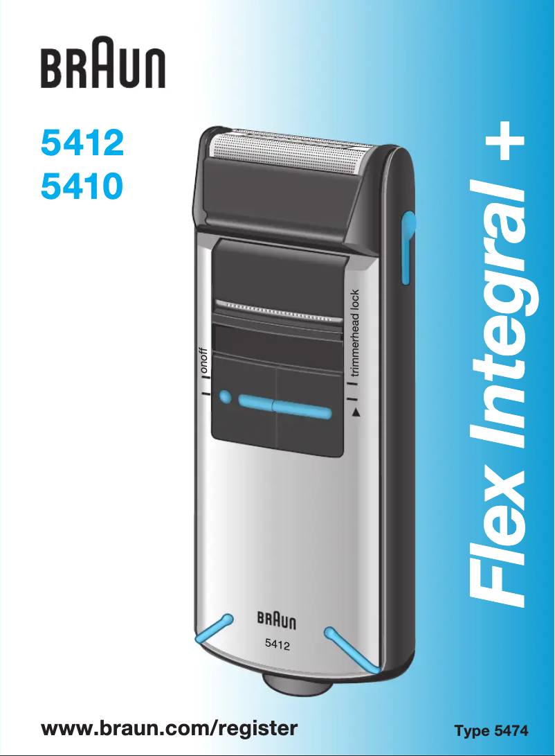 Image de la première page du manuel de l'appareil Flex Integral+ 5412