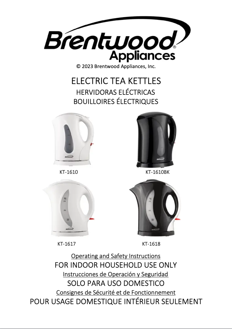 Página 1 del manual Manual de usuario Brentwood KT-1610BK