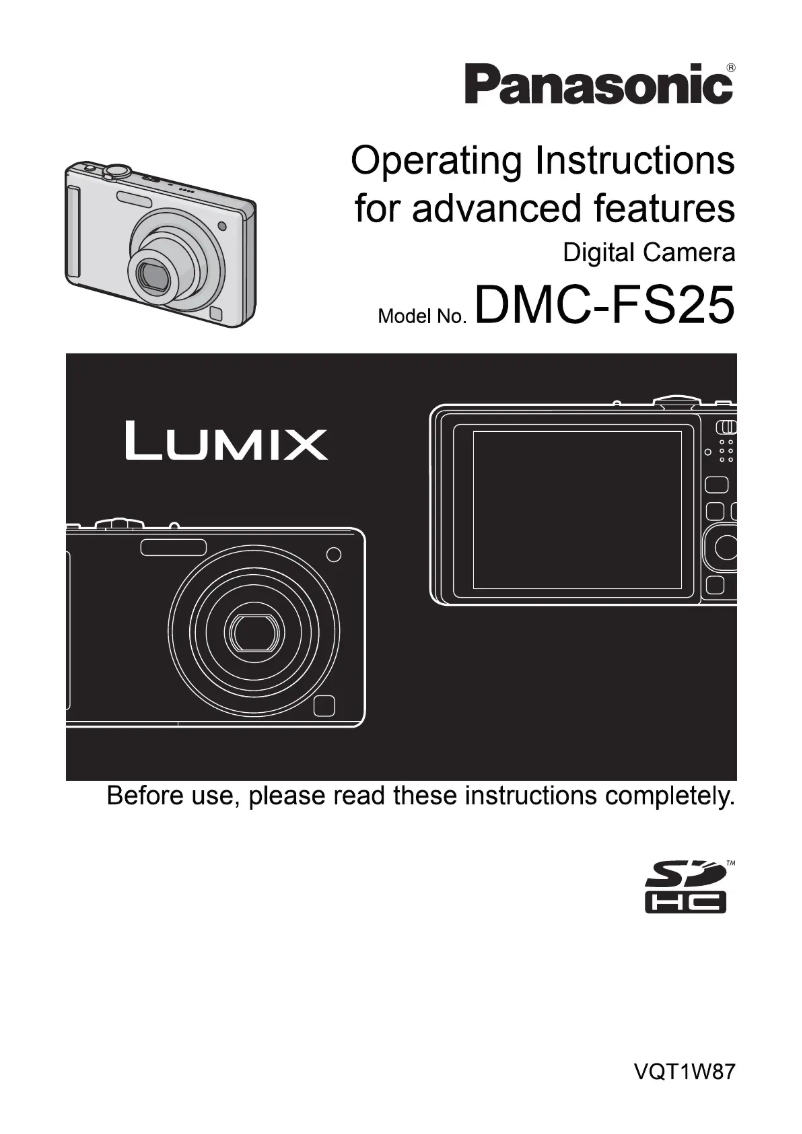 Page 1 de la notice Manuel utilisateur Panasonic Lumix DMC-FS25