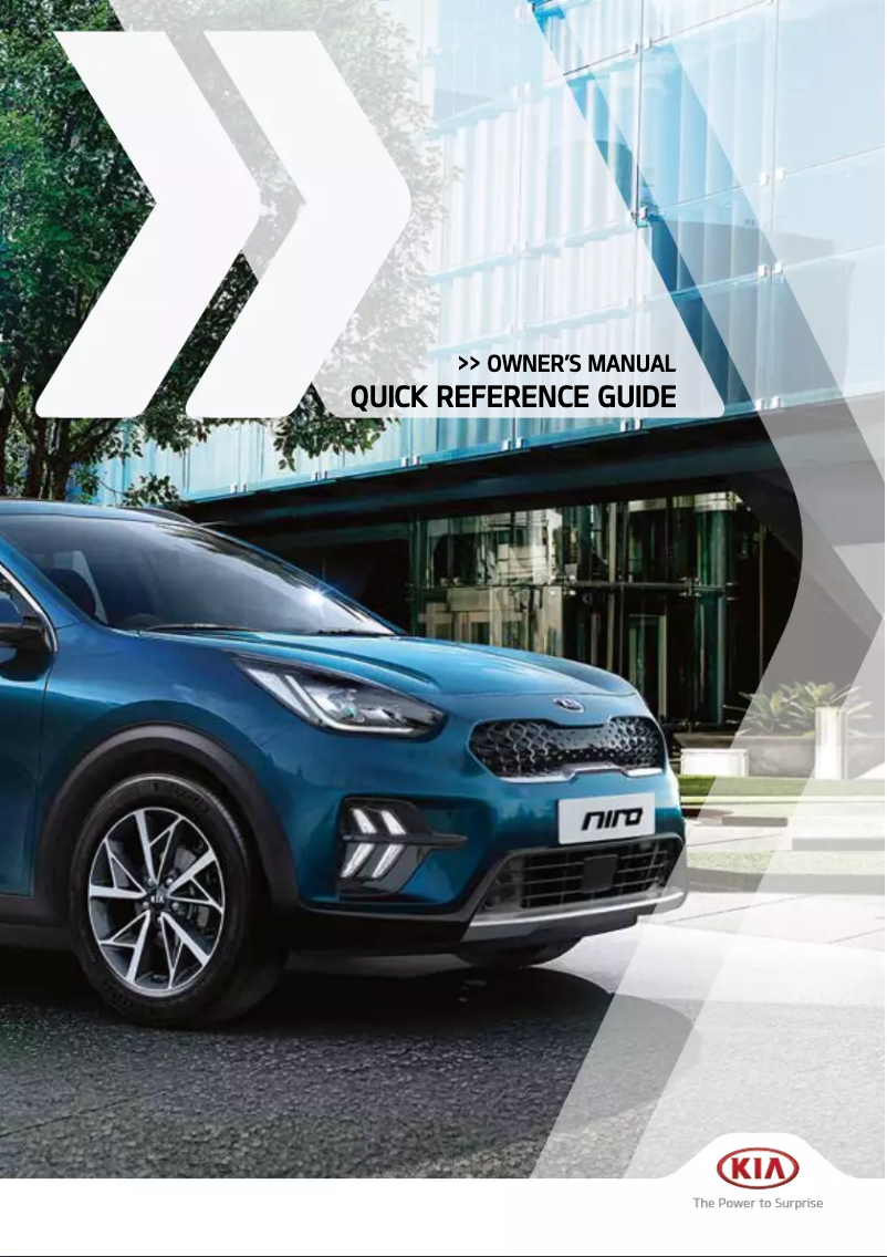 Page 1 de la notice Manuel utilisateur Kia Niro PHEV (2021)