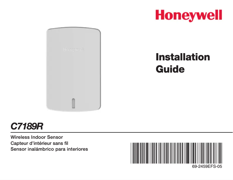 Page 1 de la notice Manuel utilisateur Honeywell C7189R
