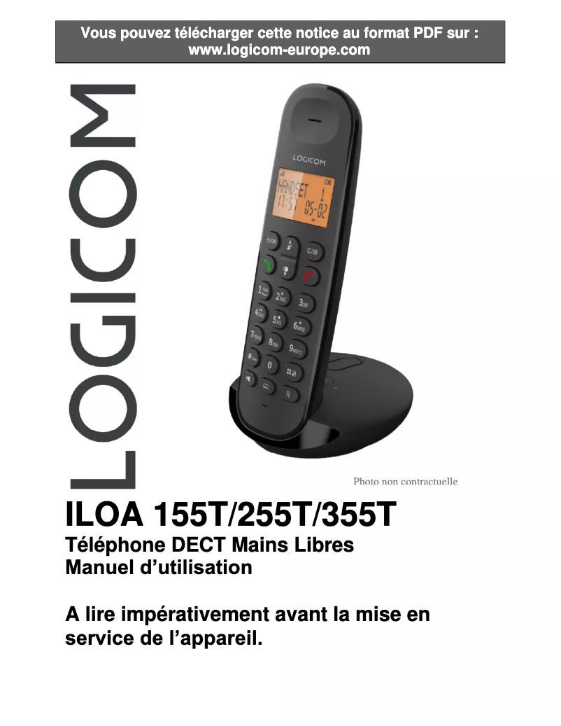 Página 1 del manual Manual de usuario Logicom Iloa 255T