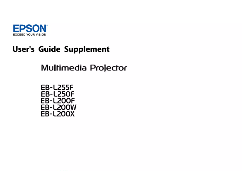 Image de la première page du manuel de l'appareil EB-L200F