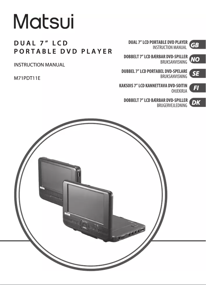 Image de la première page du manuel de l'appareil M71PDT11E