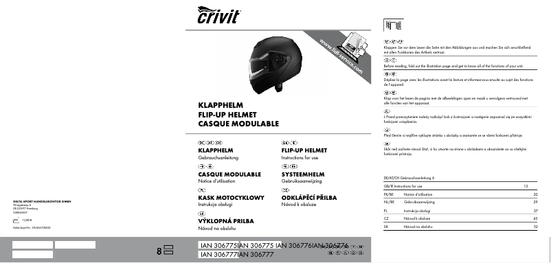 Page 1 de la notice Manuel utilisateur Crivit IAN 306775