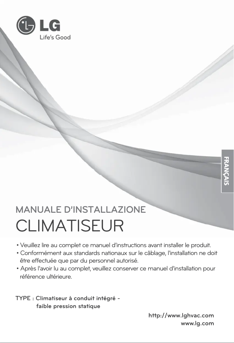 Page n°1 - Manuel utilisateur LG ARNU243B4G2