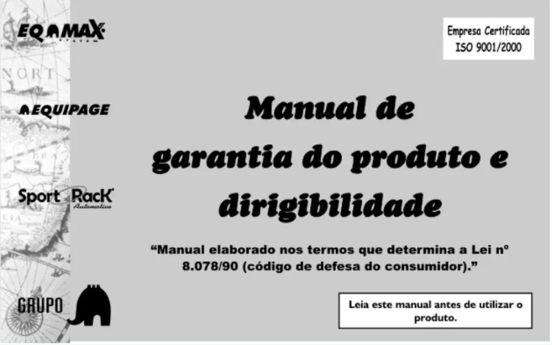 Page n°1 - Manuel utilisateur EQ Max Velox Aluminium