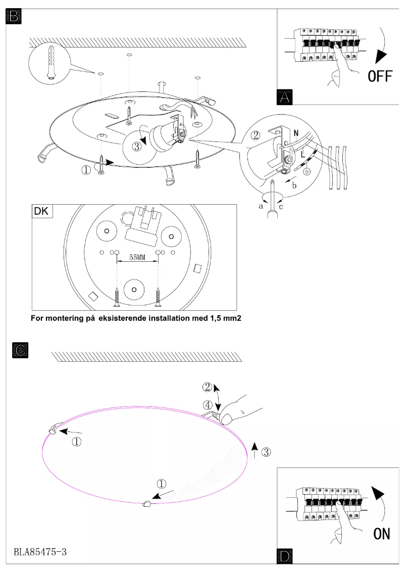 Page n°1 - Manuel utilisateur Eglo Twister