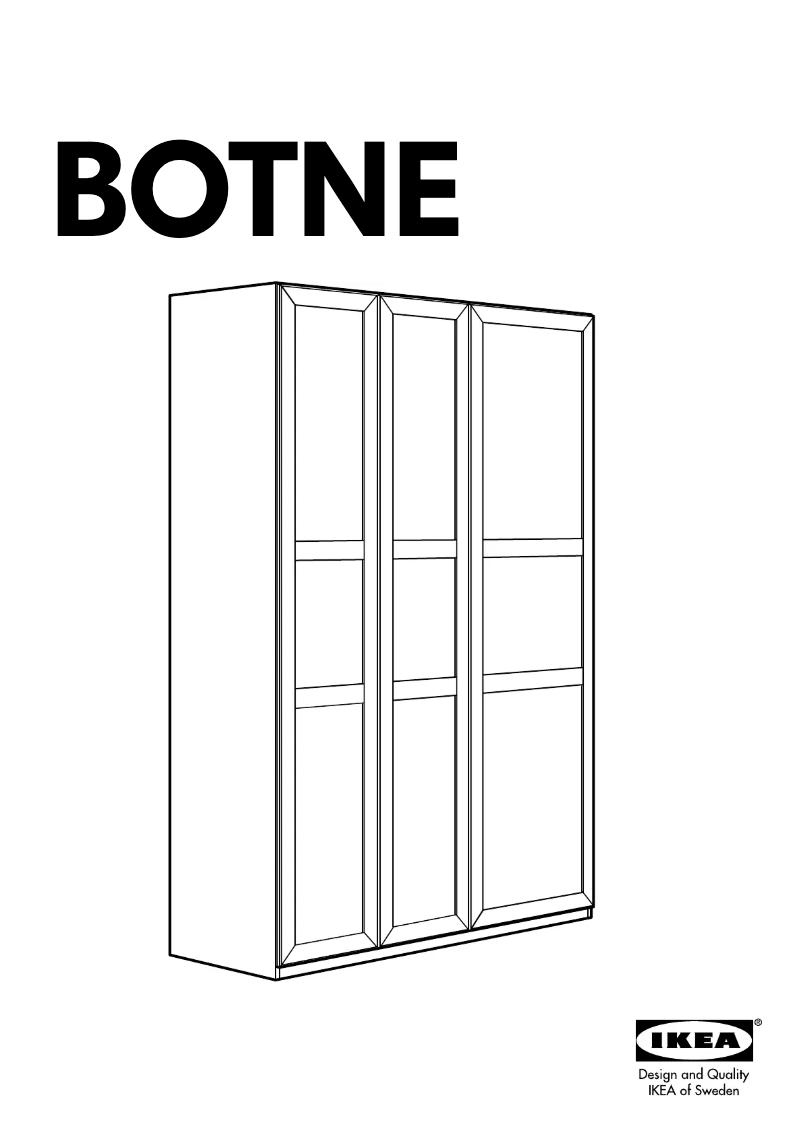 Página 1 del manual Manual de usuario Ikea BOTNE
