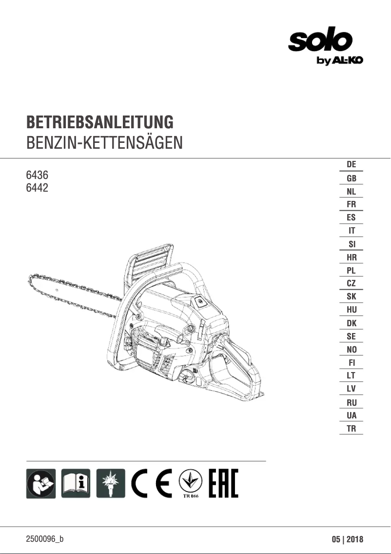 Page n°1 - Manuel utilisateur AL-KO Solo 6436