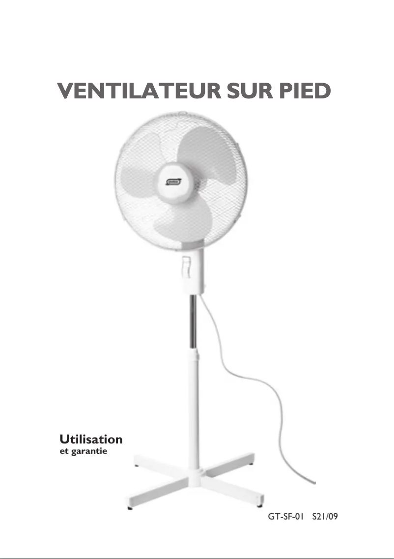 Page n°1 - Manuel utilisateur Quigg GT-SF-01