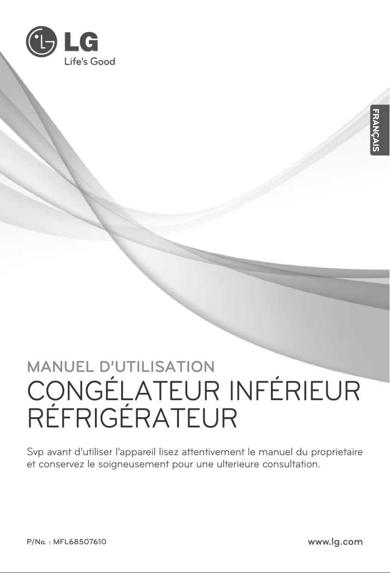 Page 1 de la notice Manuel utilisateur LG GR-J24FWCHL