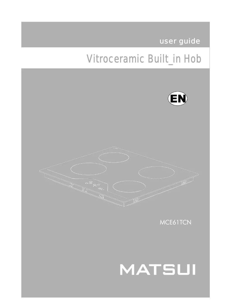 Página 1 del manual Manual de usuario Matsui MCE61TCN