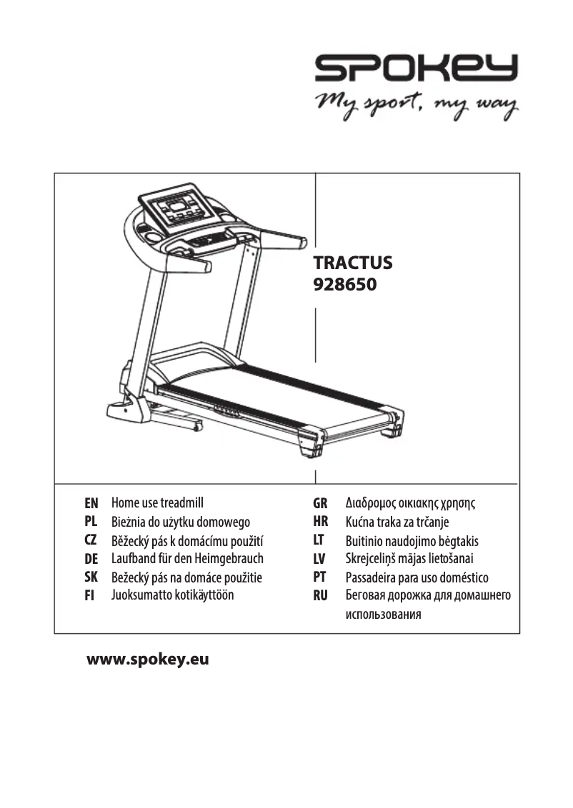Image de la première page du manuel de l'appareil Tractus