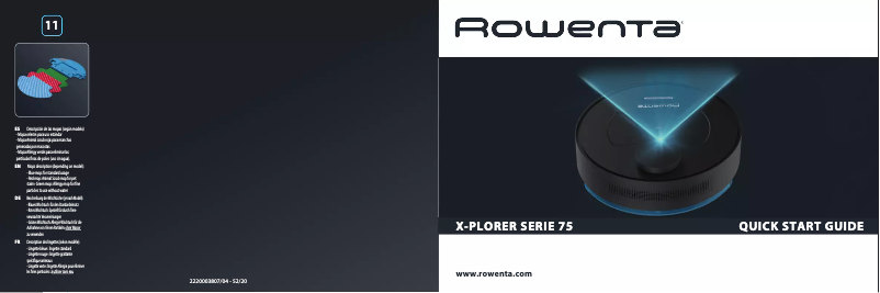 Image de la première page du manuel de l'appareil X-plorer Serie 75 RR7687