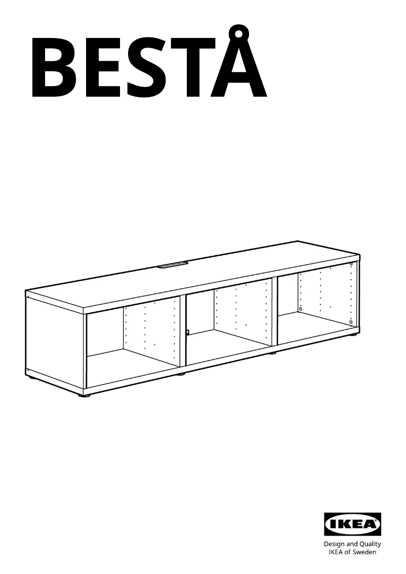Image de la première page du manuel de l'appareil BESTÅ 105.386.13