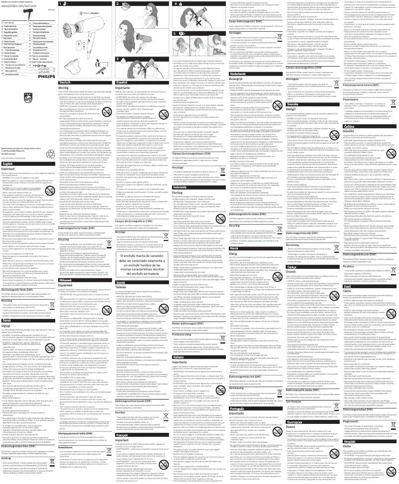 Page 1 de la notice Manuel utilisateur Philips 3000 Series BHP398