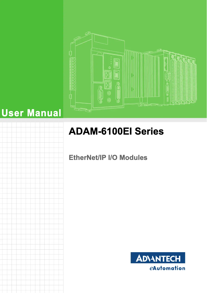 Page n°1 - Manuel utilisateur Advantech ADAM-6160EI-AE