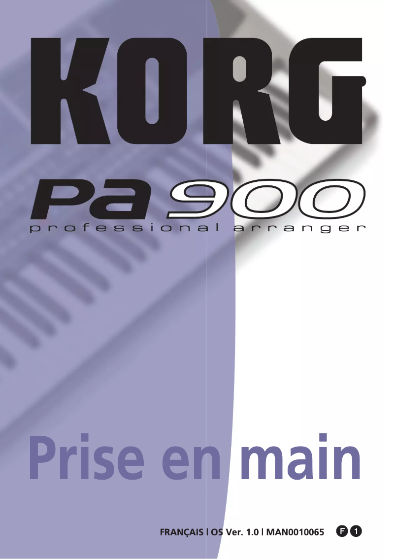 Page 1 de la notice Manuel utilisateur Korg Pa900