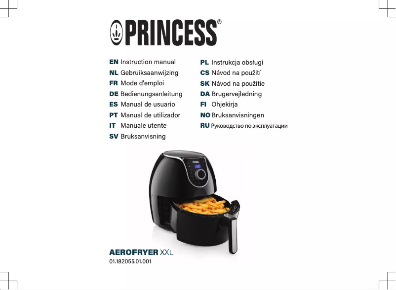 Image de la première page du manuel de l'appareil Aerofryer XXL 182055