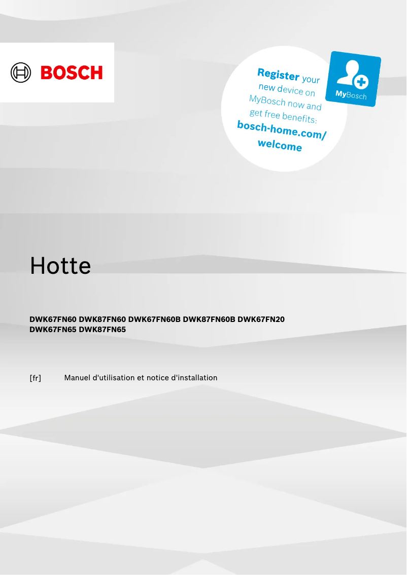 Página 1 del manual Manual de usuario Bosch DWK87FN65